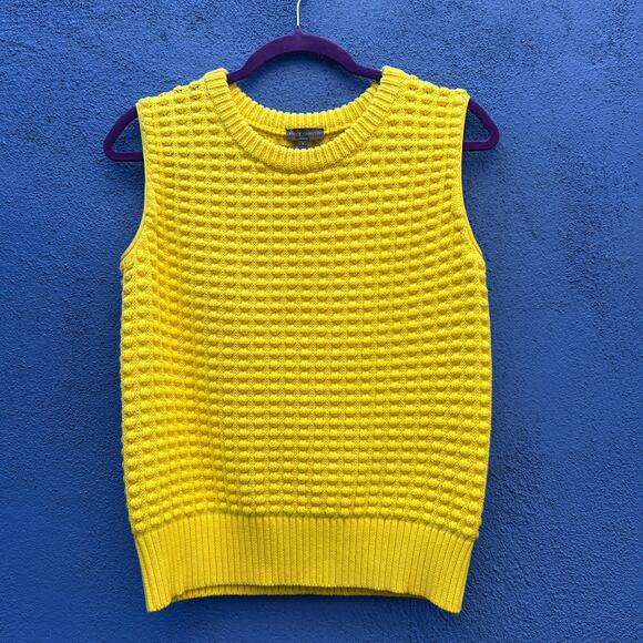 vince camuto yellow sweater vest - Picture 1 of 5